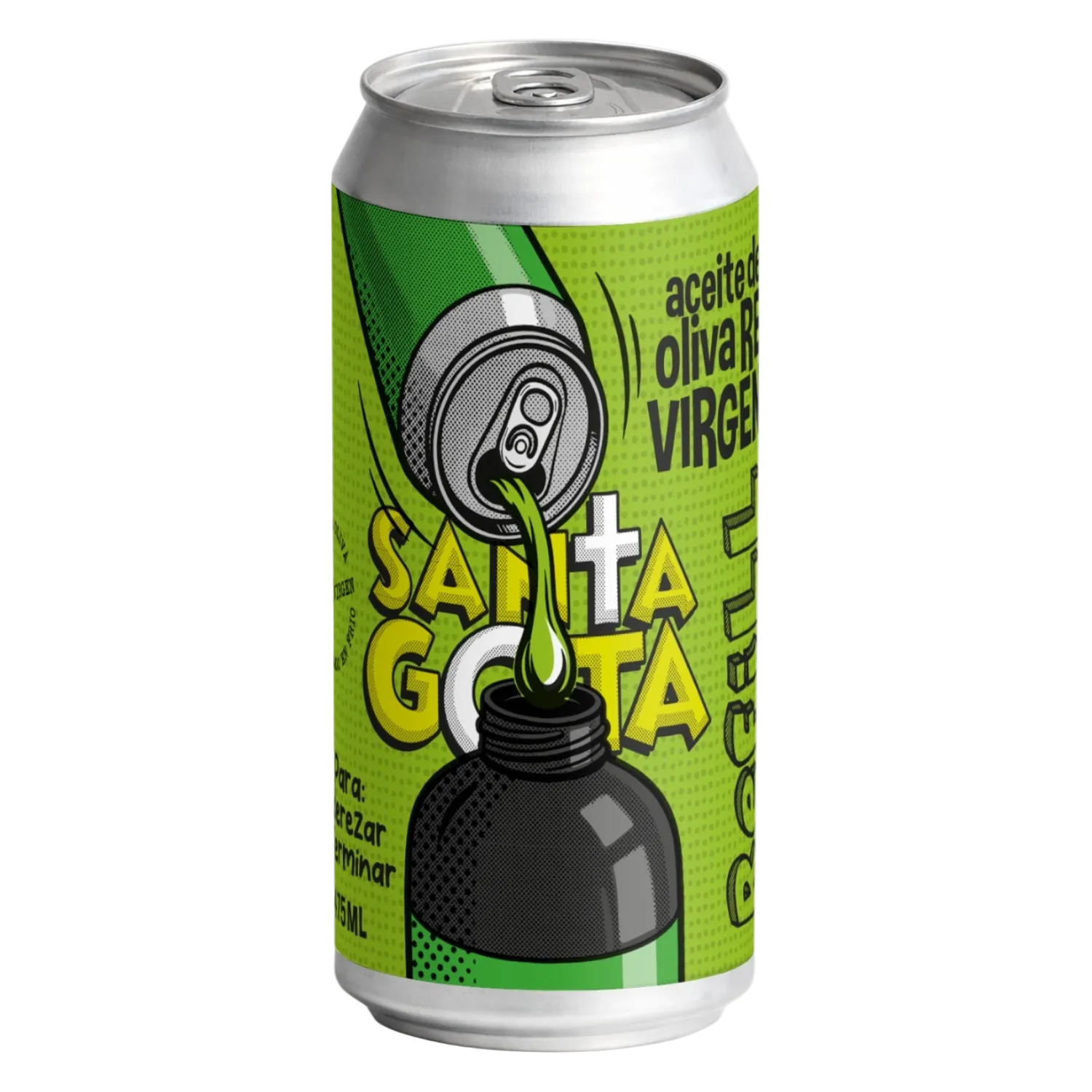 Santa Gota Lata Refill Aliñar 475ml — lata de aluminio verde