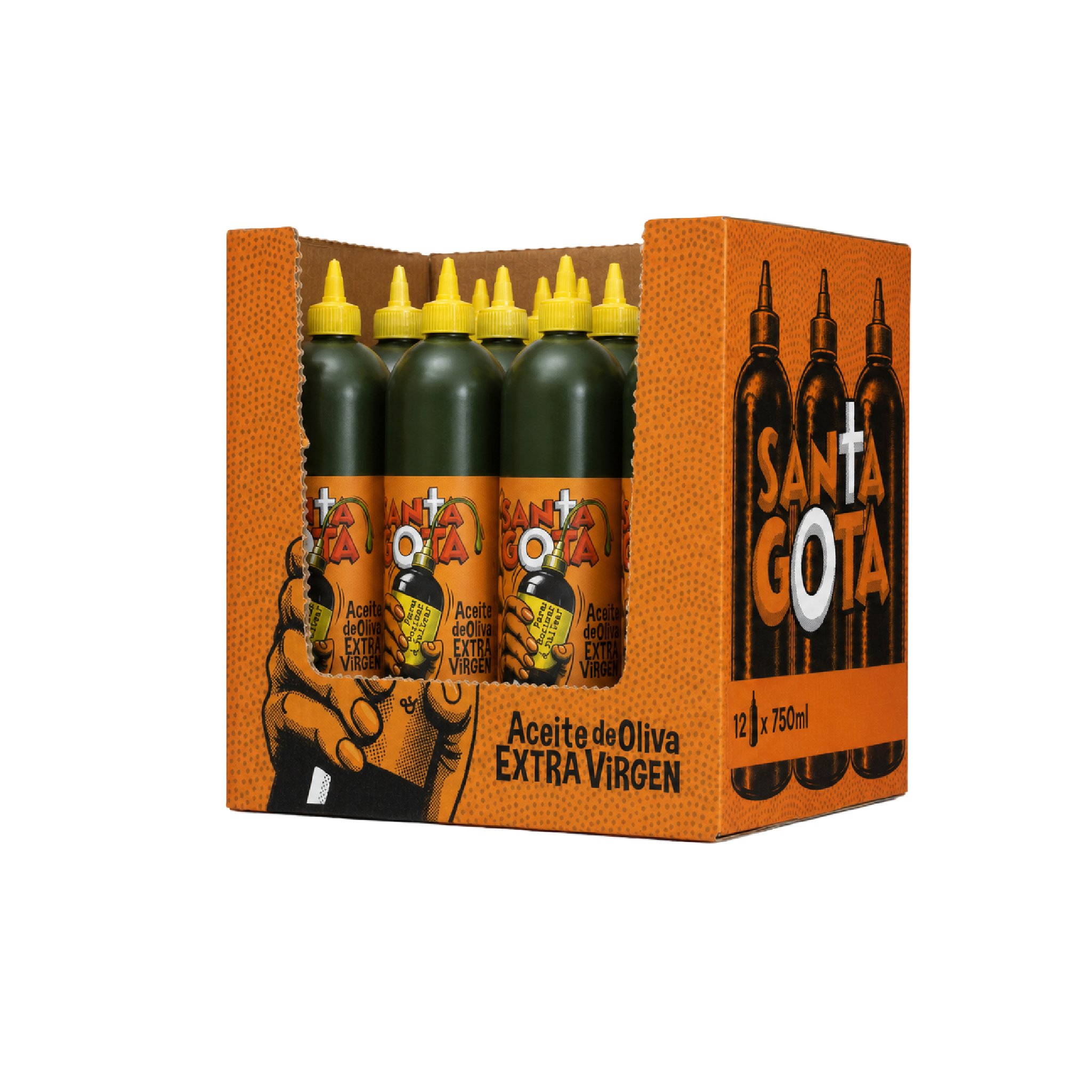 Envase Squeeze 750 ml — caja de 12 unidades
